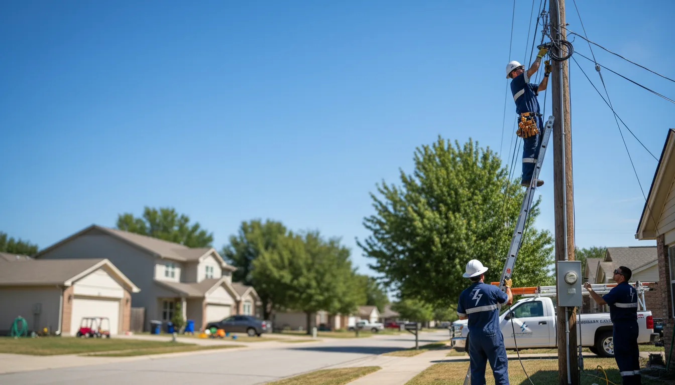 Residential electrician providing installation services in Latham, OH